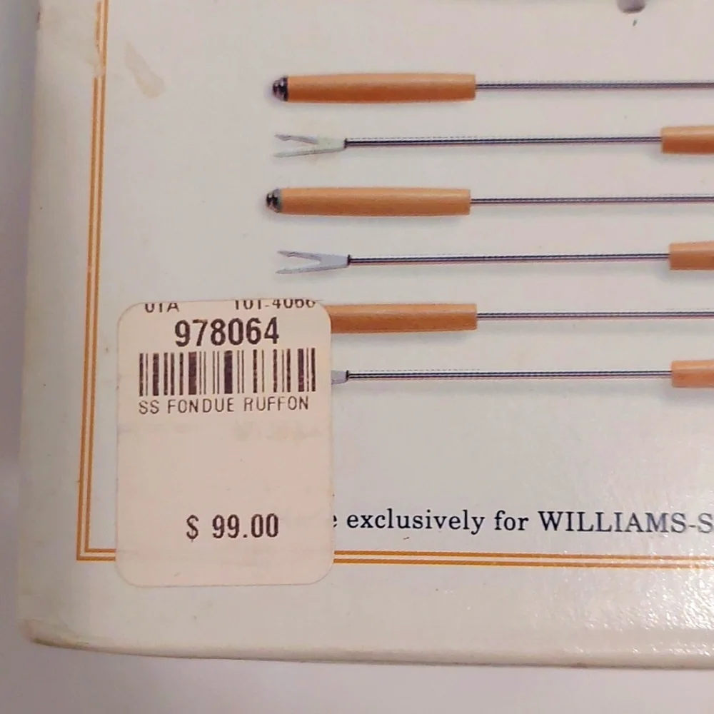 NIB vintage Williams Sonoma fondue set